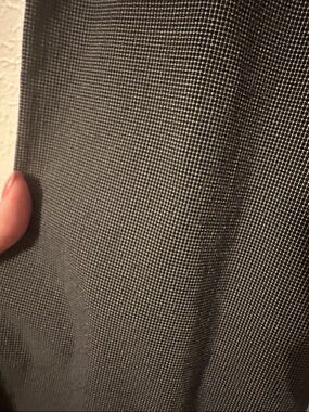 Charter Club Gray Micro-Check Pants Panel